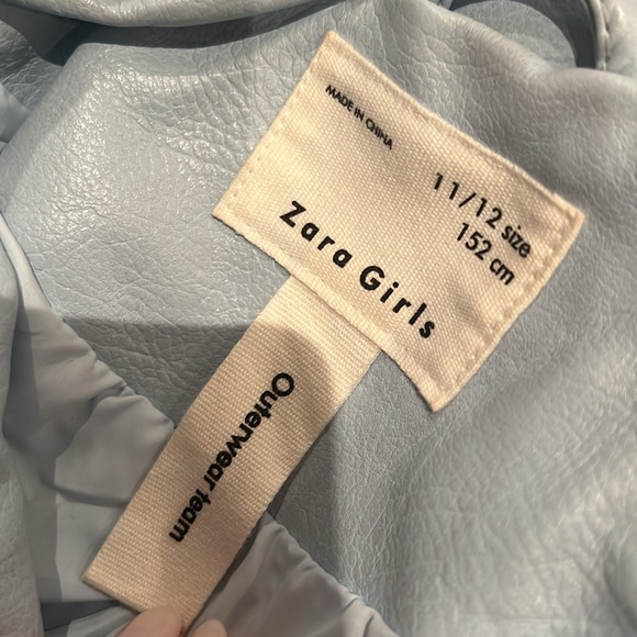 zara girls leather jacket - Picture 3 of 3